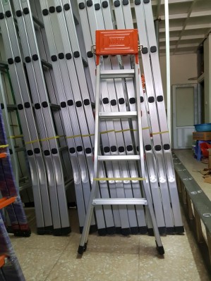 Thang nhôm chữ A 1,5m trắng